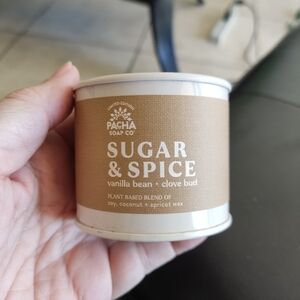 Pacha Soap Co Sugar & Spice Tin Candle - Brown 3oz 20/ 25hs